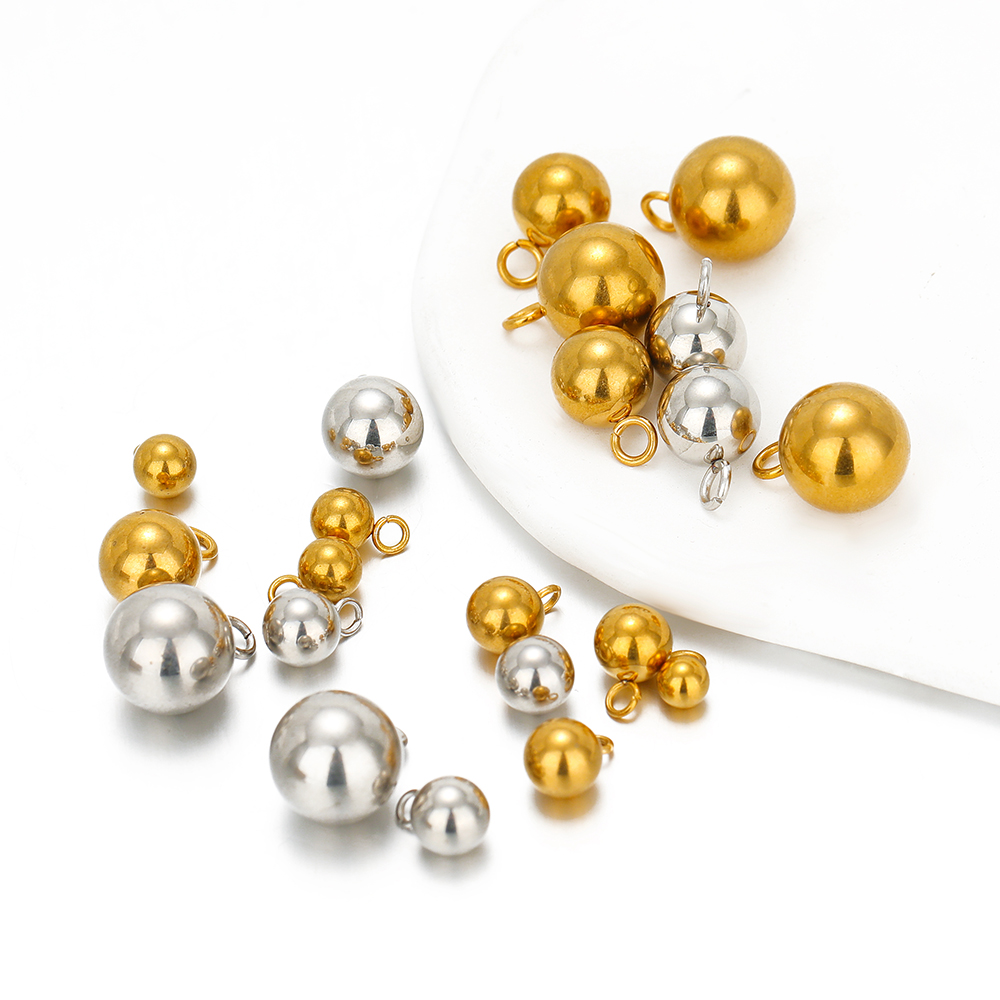 Moon Star Earrings - 20 buah liontin bandul manik-manik bola