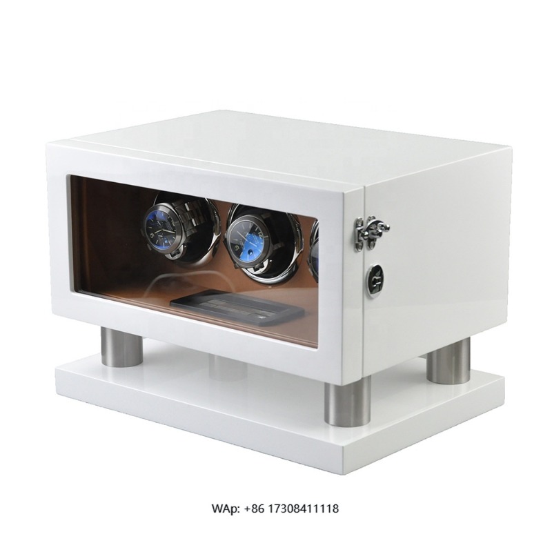 Automatic Watch Winder - Kotak Pemutar Jam Otomatis Mewah Kulit