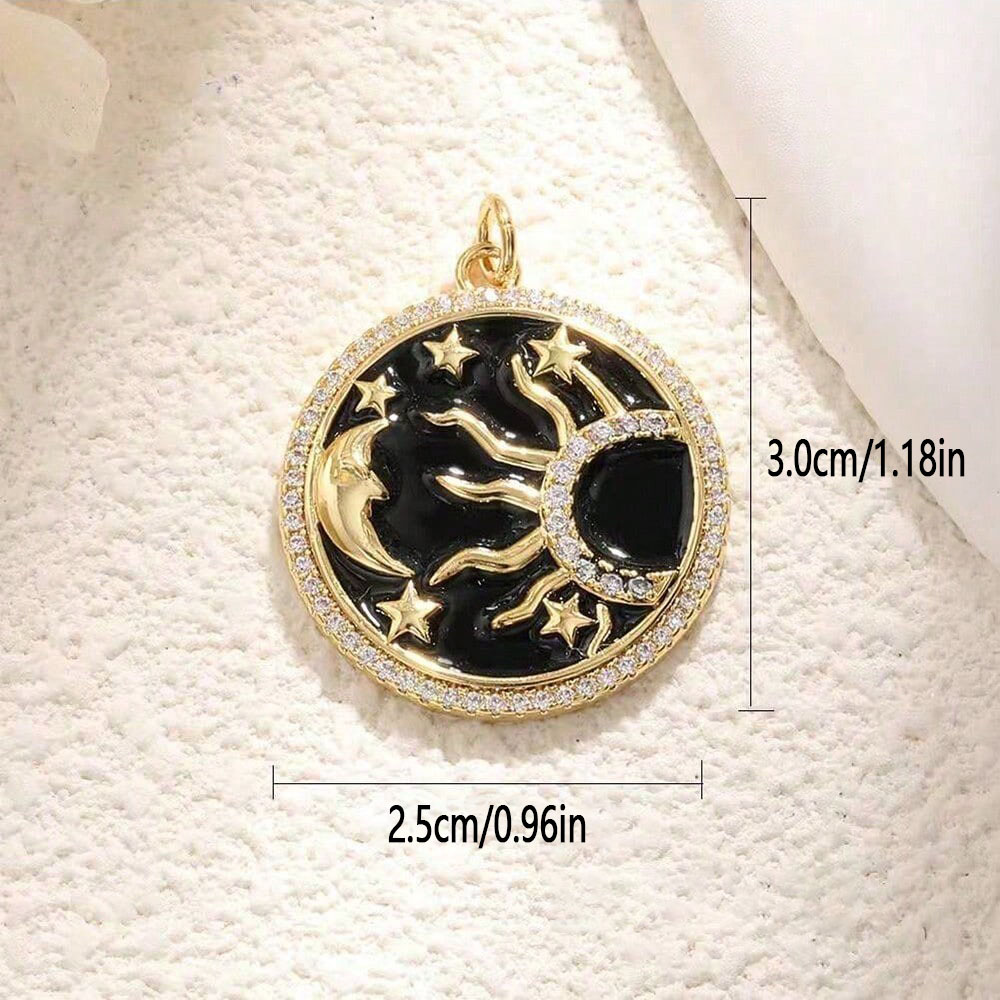 1 Buah Aksesori Perhiasan DIY  - Moon Star Earrings ulasan dan harga