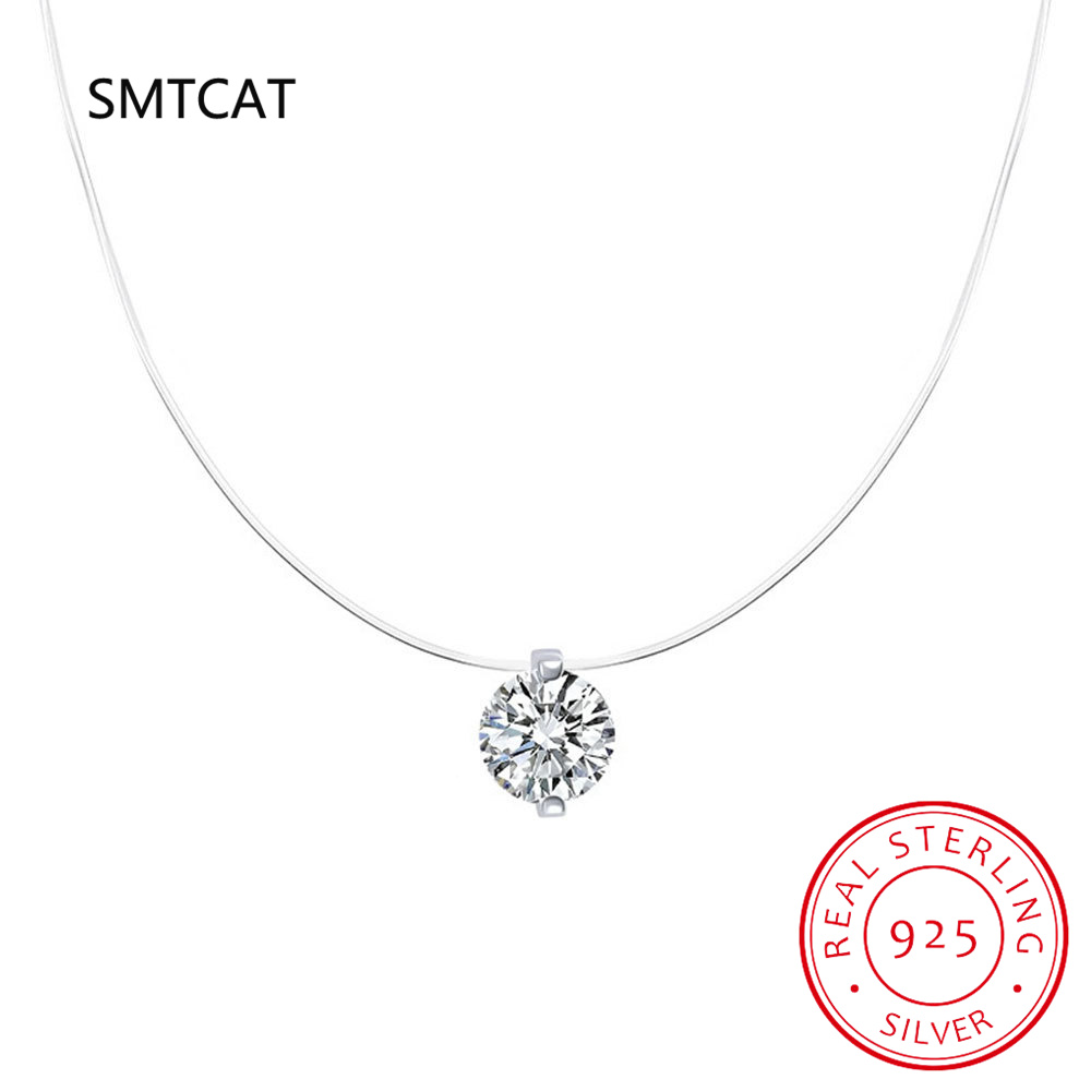 Kalung Moissanite warna D 0.5- - Crystal Choker Necklace ulasan dan harga