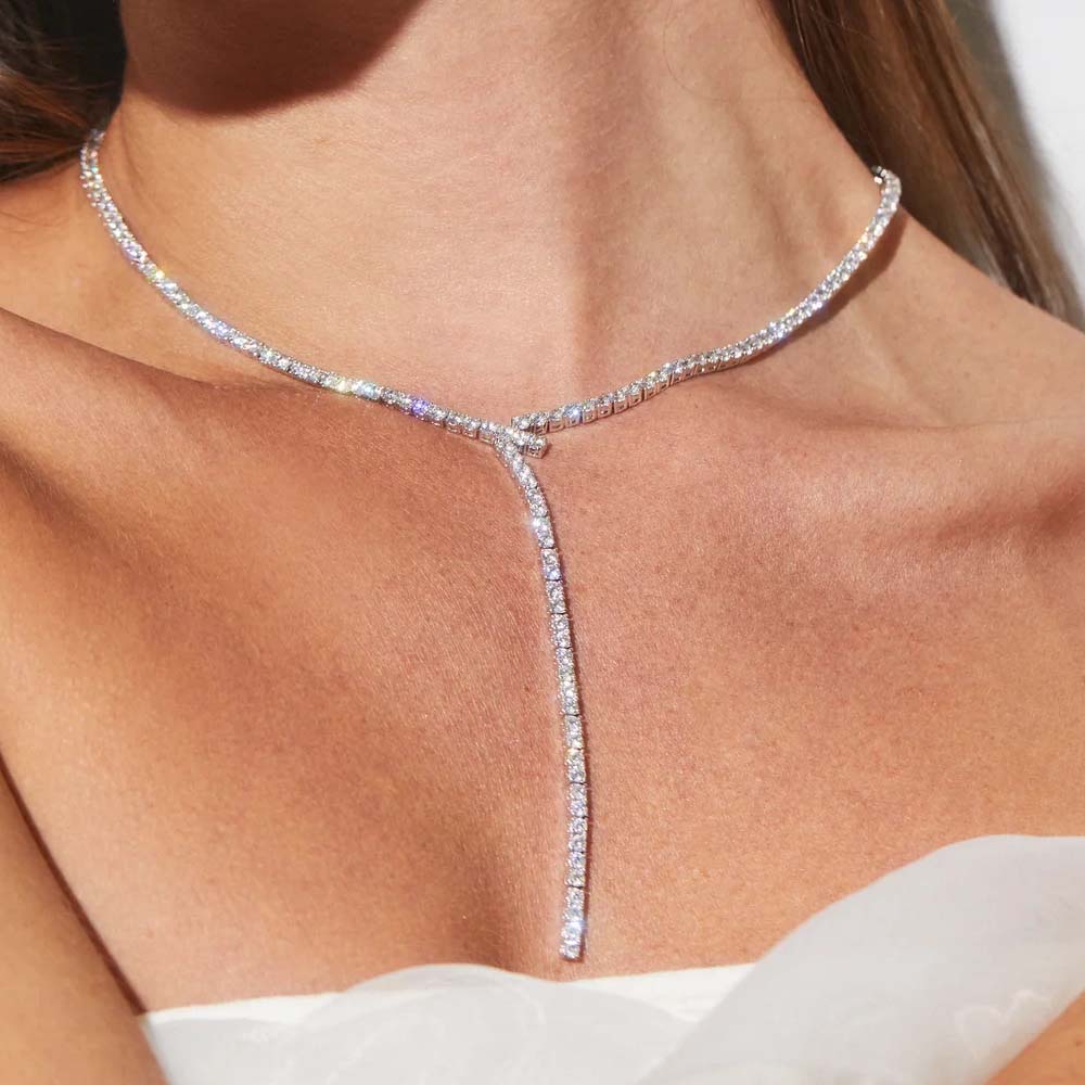 Stonenfan kalung rantai, perhi - Crystal Choker Necklace ulasan dan harga