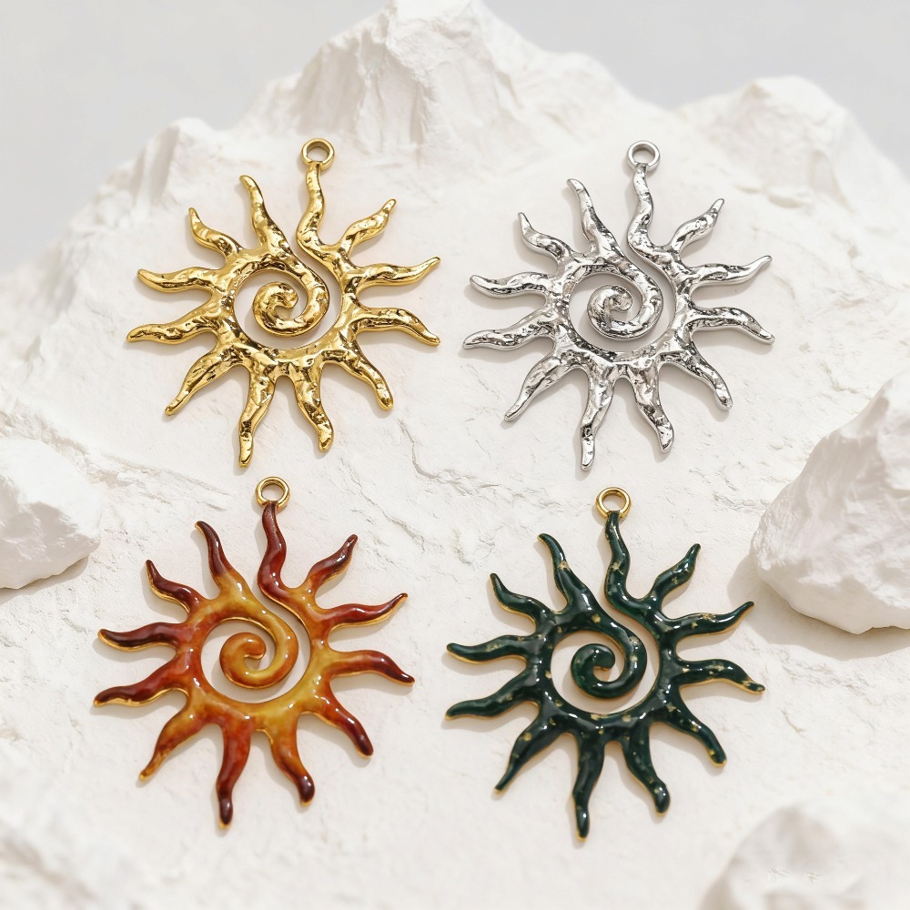 5 Buah Liontin Berlapis Emas M - Moon Star Earrings ulasan dan harga