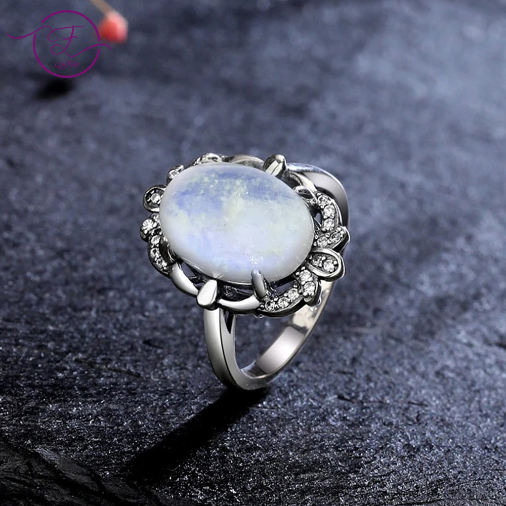 Cincin Batu Bulan Antik untuk  - Turquoise Stone Ring ulasan dan harga