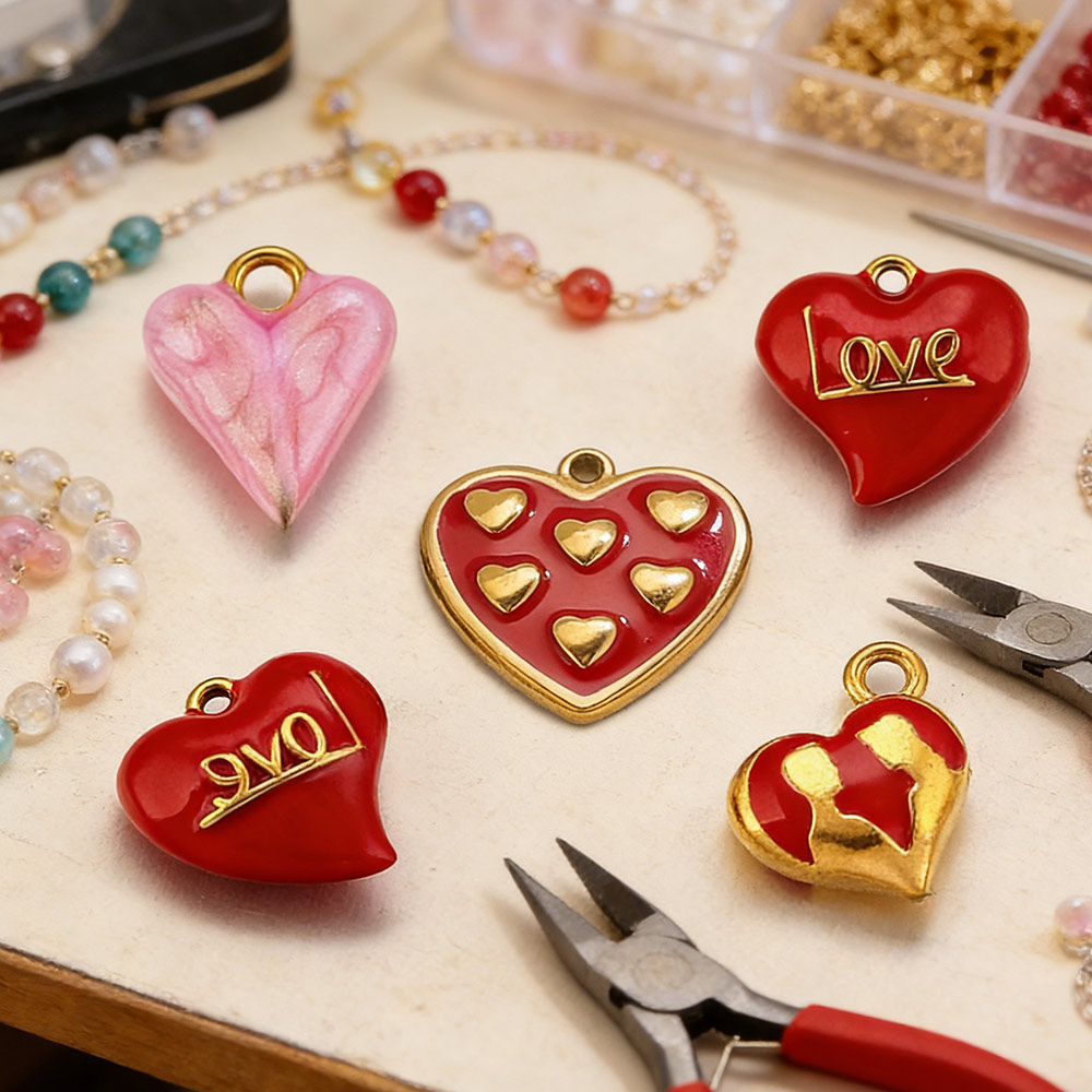 5pcs Liontin Desain Hati Bulat - Moon Star Earrings ulasan dan harga