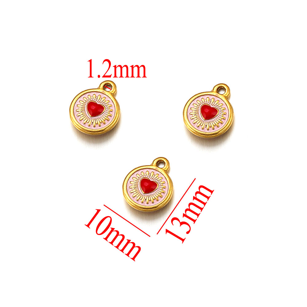 5pcs Liontin Desain Hati Bulat - Moon Star Earrings ulasan dan harga