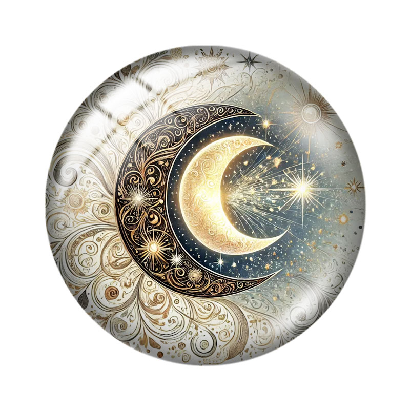 Mystic Star Moon 12/18/20/25mm - Moon Star Earrings ulasan dan harga
