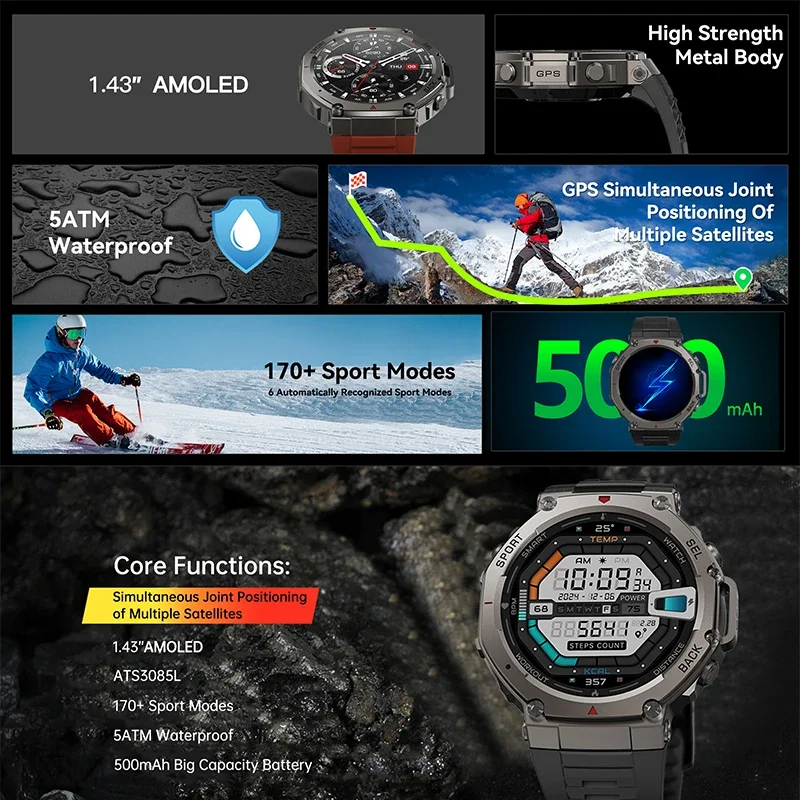 Jam Tangan Pintar Militer DM58 - Italian Jewelry Watches ulasan dan harga