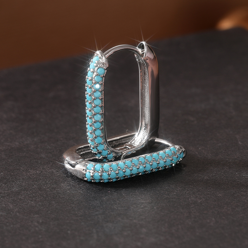 Anting Hoop Imitasi Turquoise  - Turquoise Stone Ring ulasan dan harga