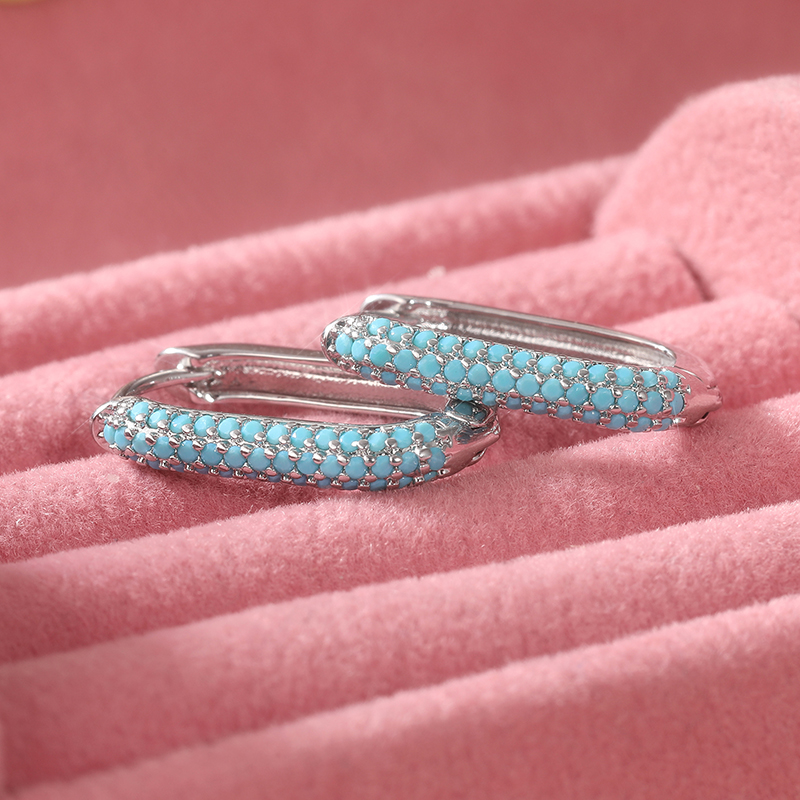 Anting Hoop Imitasi Turquoise  - Turquoise Stone Ring ulasan dan harga