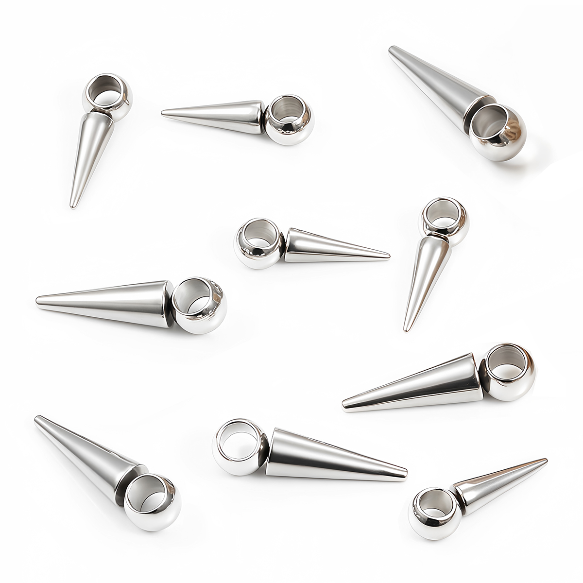 10 pcs Liontin Bentuk Kerucut  - Moon Star Earrings ulasan dan harga