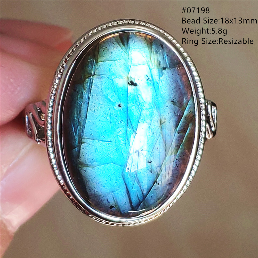 Cincin Labradorit Cahaya Biru  - Turquoise Stone Ring ulasan dan harga