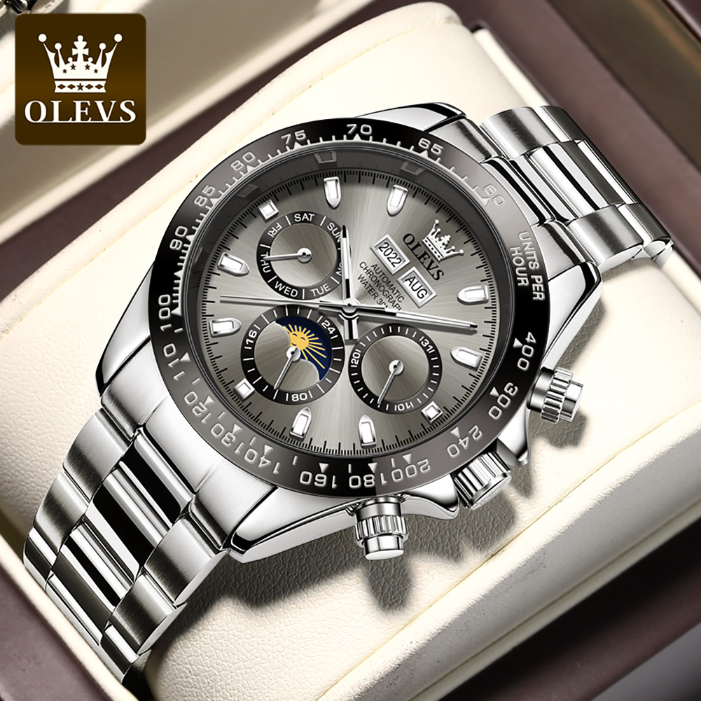 OLEVS jam tangan mekanis otoma - Rolex Watch Daytona ulasan dan harga