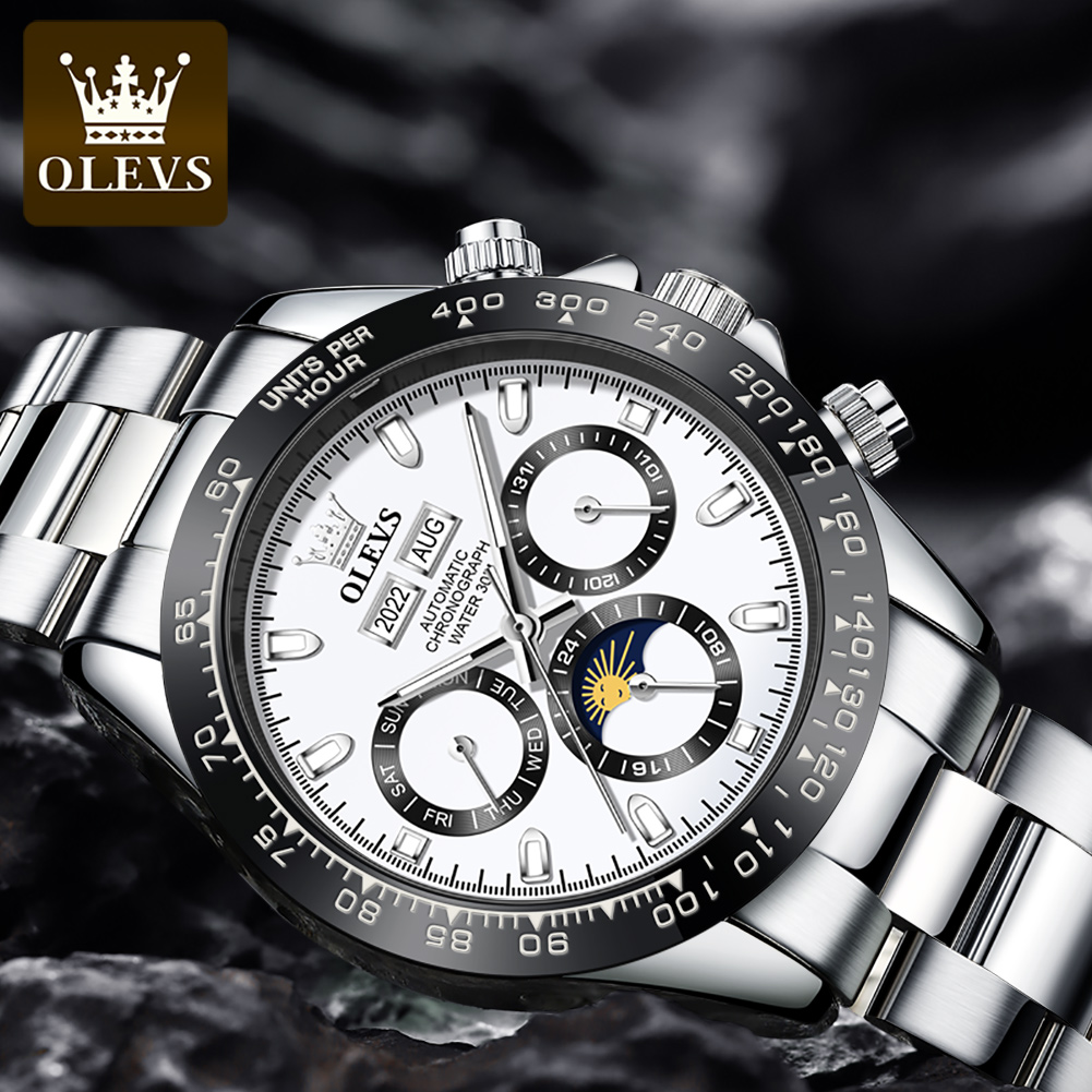 OLEVS jam tangan mekanis otoma - Rolex Watch Daytona ulasan dan harga