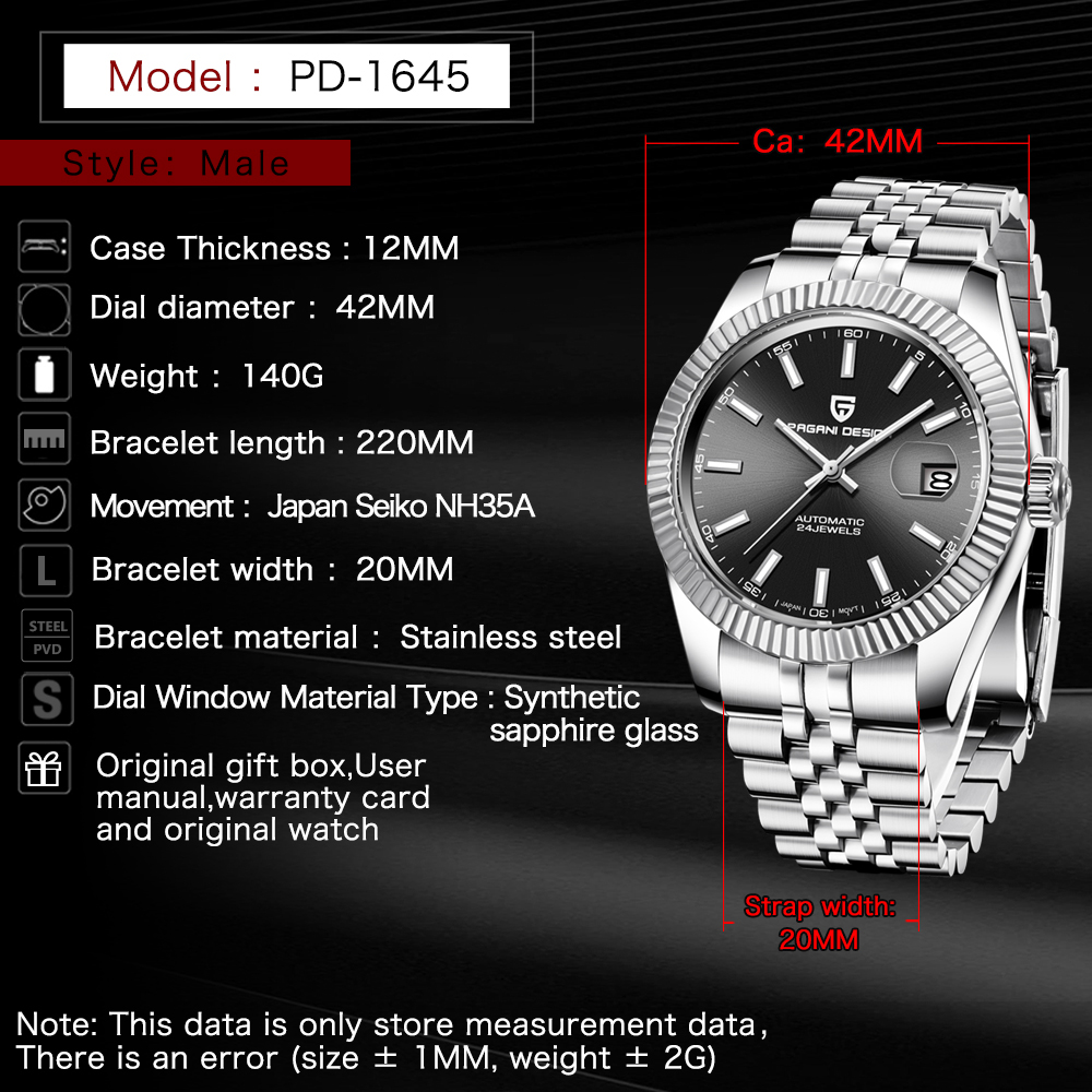 PAGANI DESIGN PD1645 Jam Tanga - Automatic Watch Winder ulasan dan harga