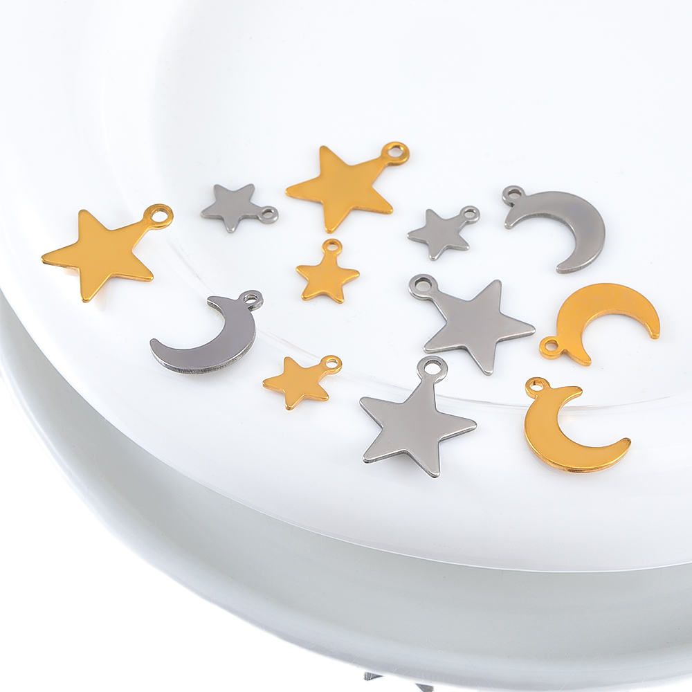 20 Buah Liontin Kalung Bulan B - Moon Star Earrings ulasan dan harga