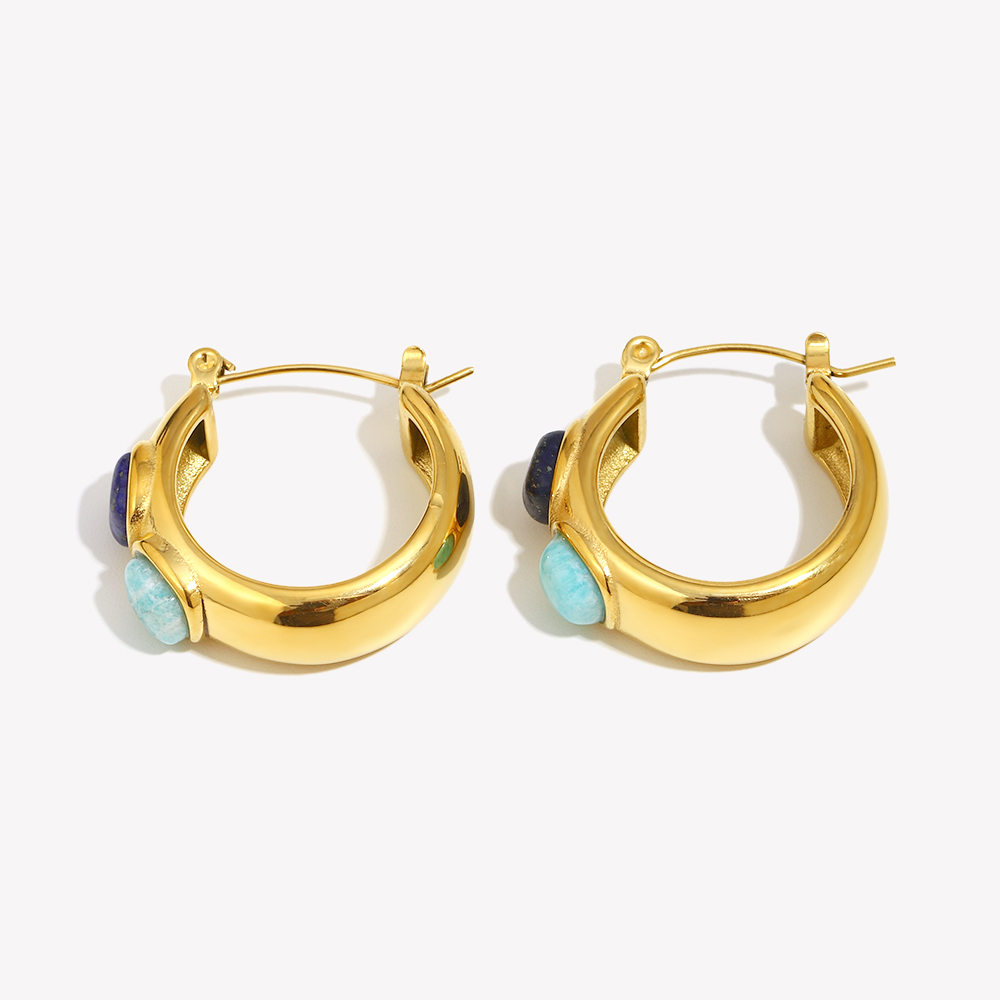 E.B.belle anting-anting bulat  - Turquoise Stone Ring ulasan dan harga