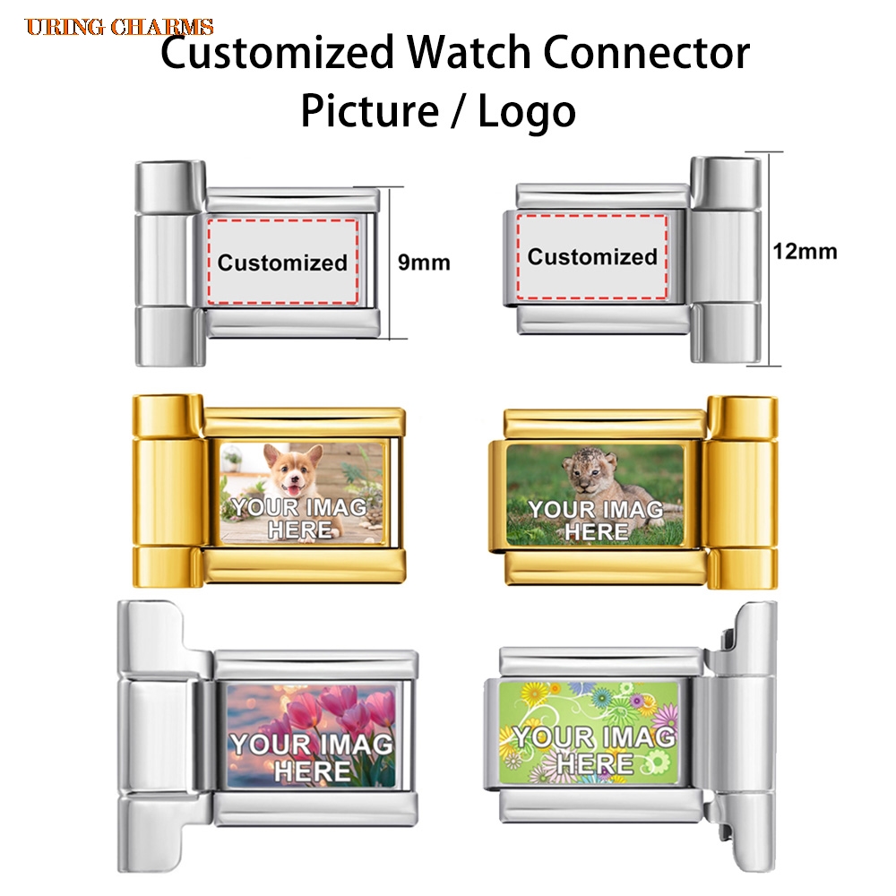 1 Pasang Logo Gambar Konektor  - Italian Jewelry Watches ulasan dan harga