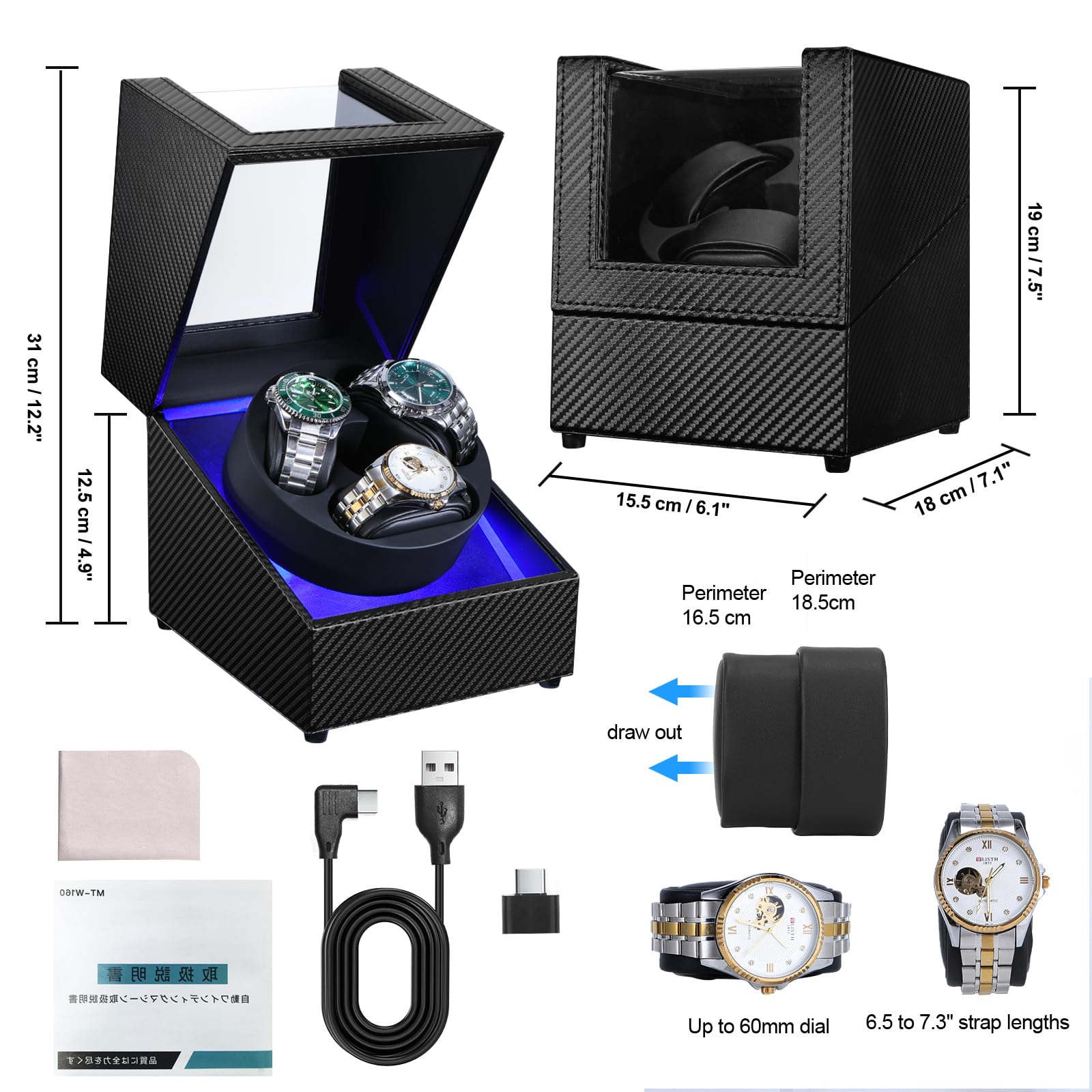 Penggulung Jam Tangan Otomatis - Automatic Watch Winder ulasan dan harga