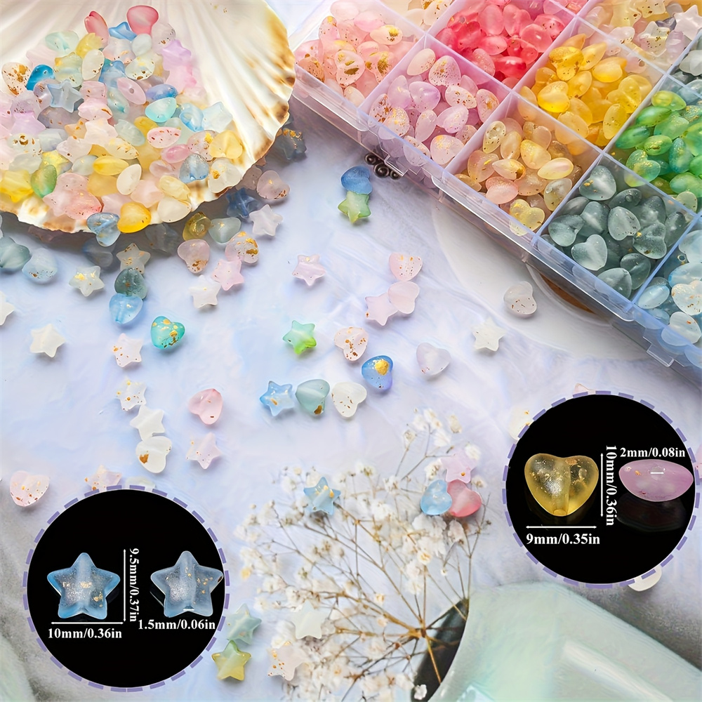 610pcs 24 grid Manik-manik Bin - Moon Star Earrings ulasan dan harga