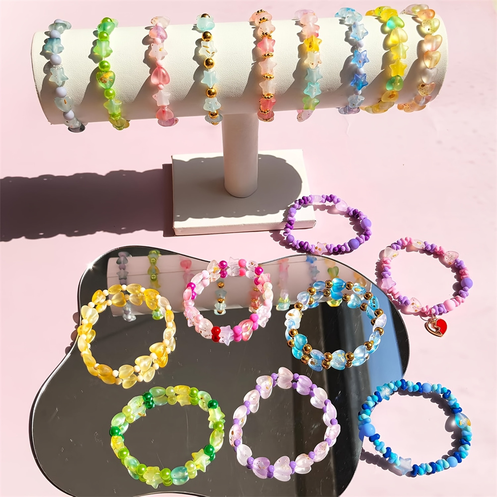 610pcs 24 grid Manik-manik Bin - Moon Star Earrings ulasan dan harga