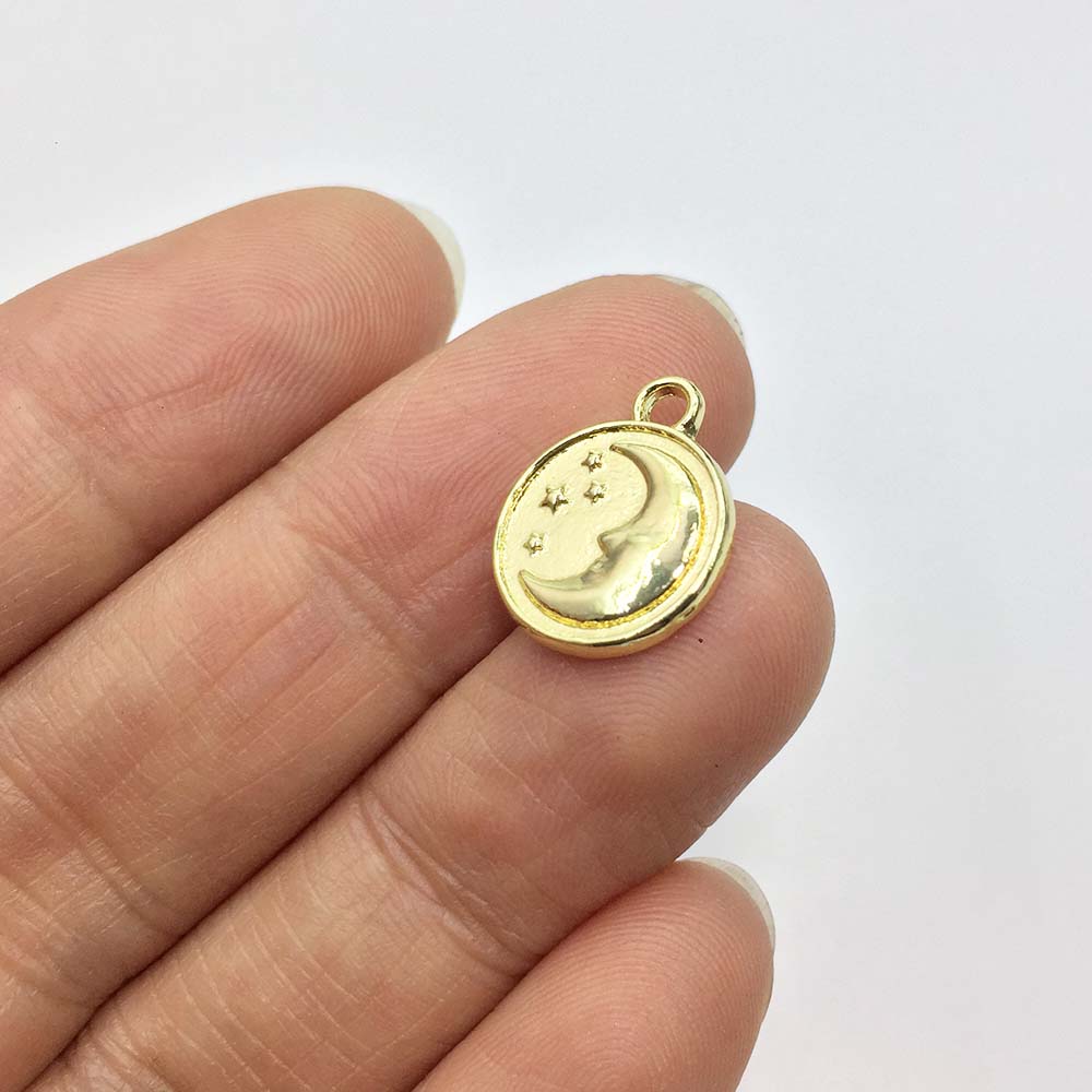 Eruifa 20 Buah 12Mm Liontin Ji - Moon Star Earrings ulasan dan harga