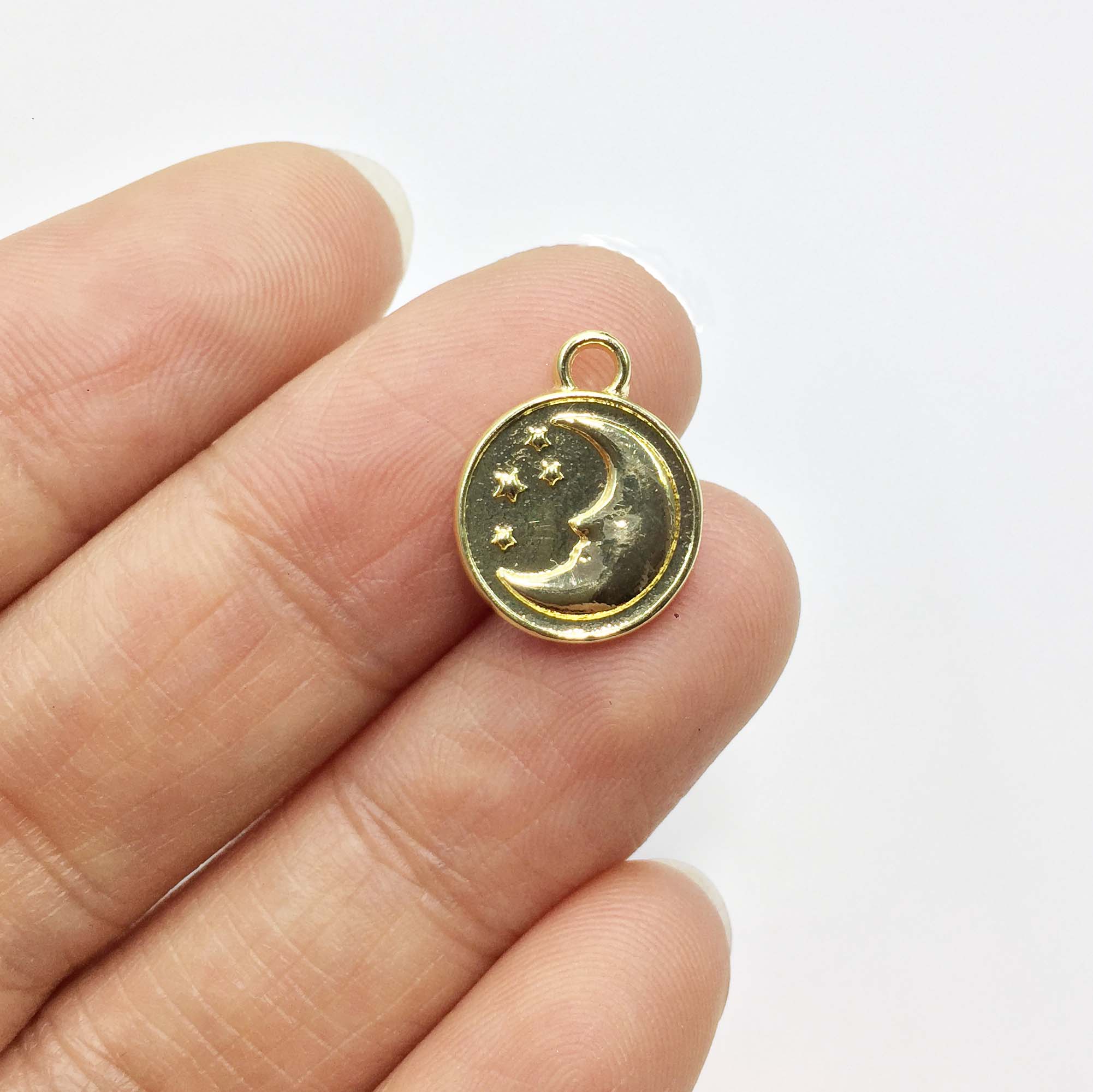 Eruifa 20 Buah 12Mm Liontin Ji - Moon Star Earrings ulasan dan harga